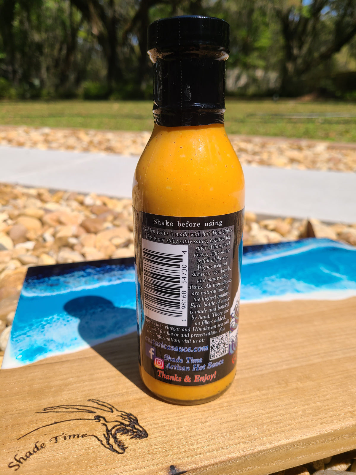 "Yellow Dragon Curry Thai yellow curry sauce with red Thai chilis"