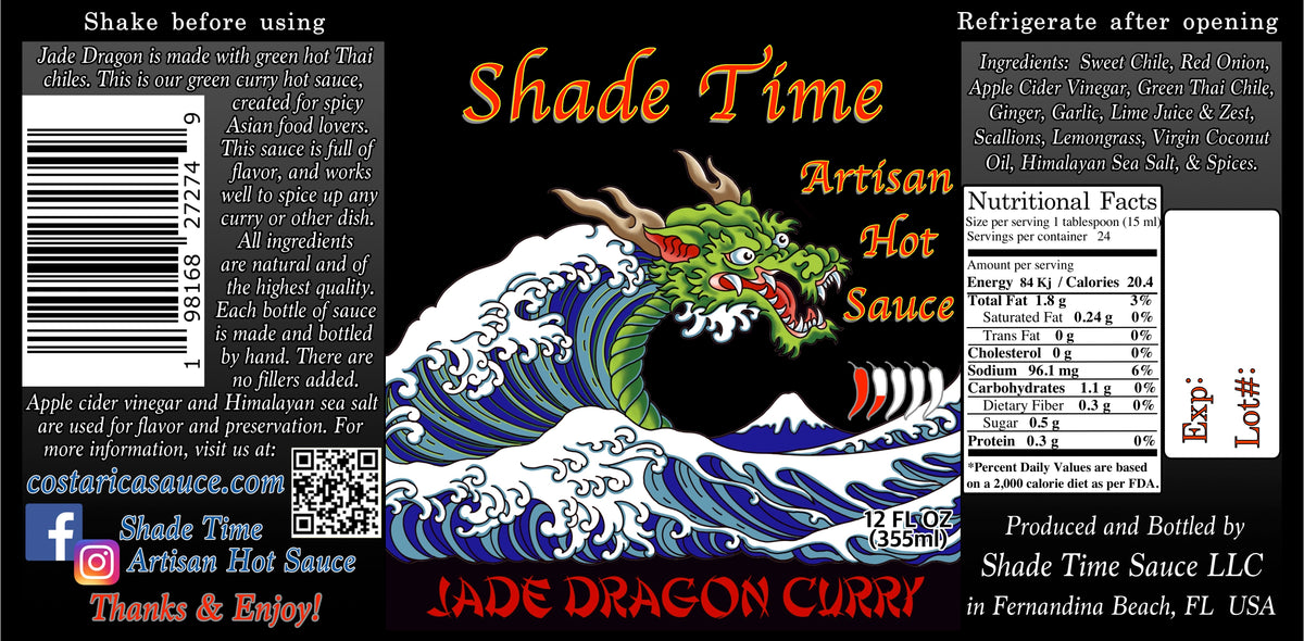 Shade Time Thai 3-Pack box 12 fl oz hot sauces
